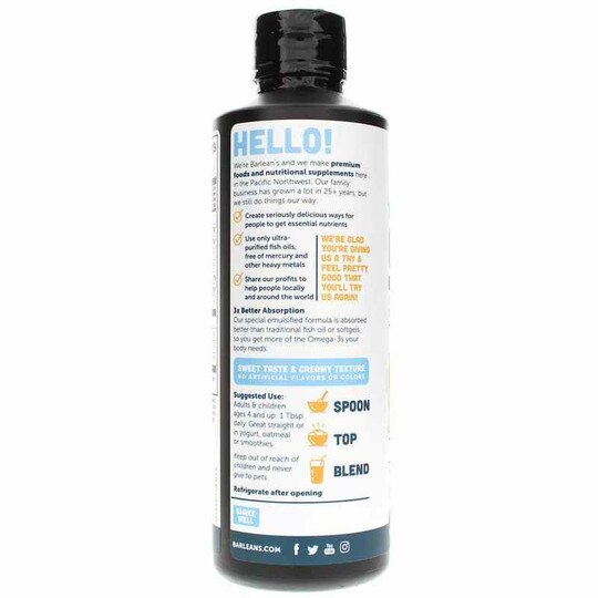Seriously Delicious Omega-3 from Fish Oil, BOO